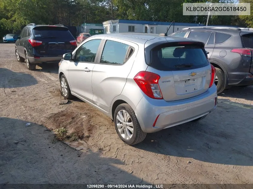 KL8CD6SA2GC618450 2016 Chevrolet Spark