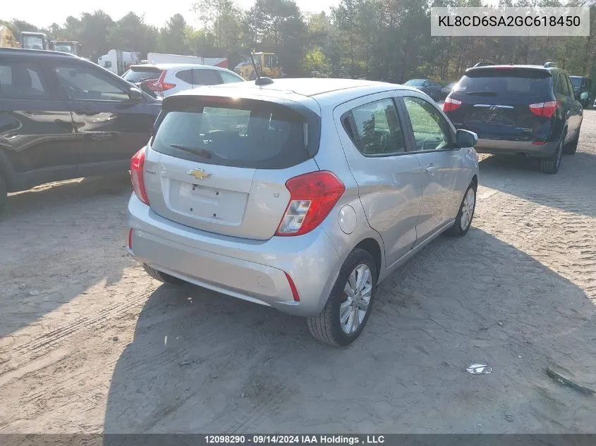 KL8CD6SA2GC618450 2016 Chevrolet Spark