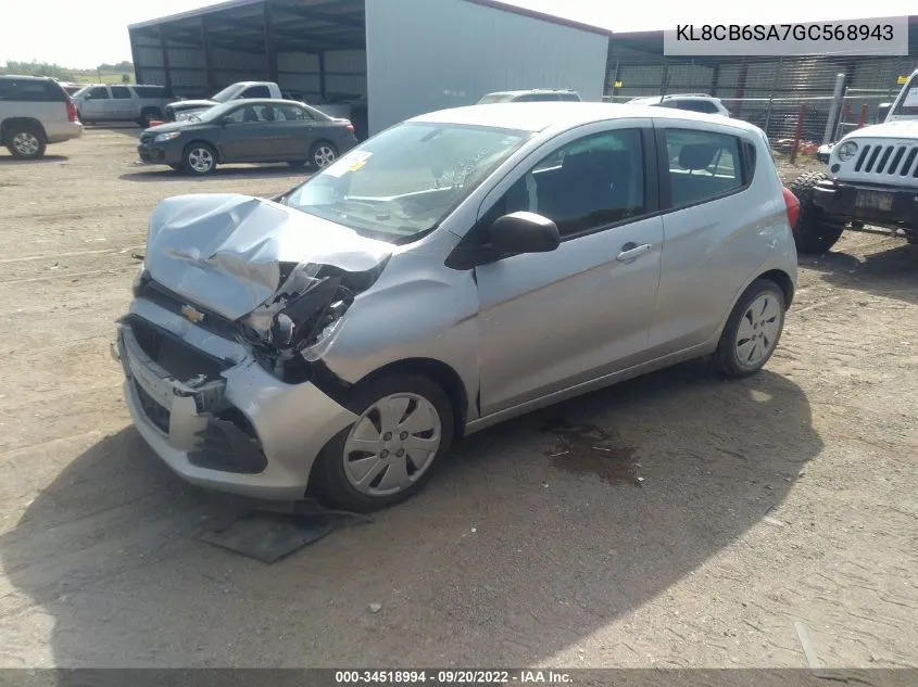 KL8CB6SA7GC568943 2016 Chevrolet Spark Ls Cvt