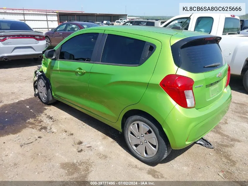 2016 Chevrolet Spark Ls Cvt VIN: KL8CB6SA8GC625666 Lot: 39777495