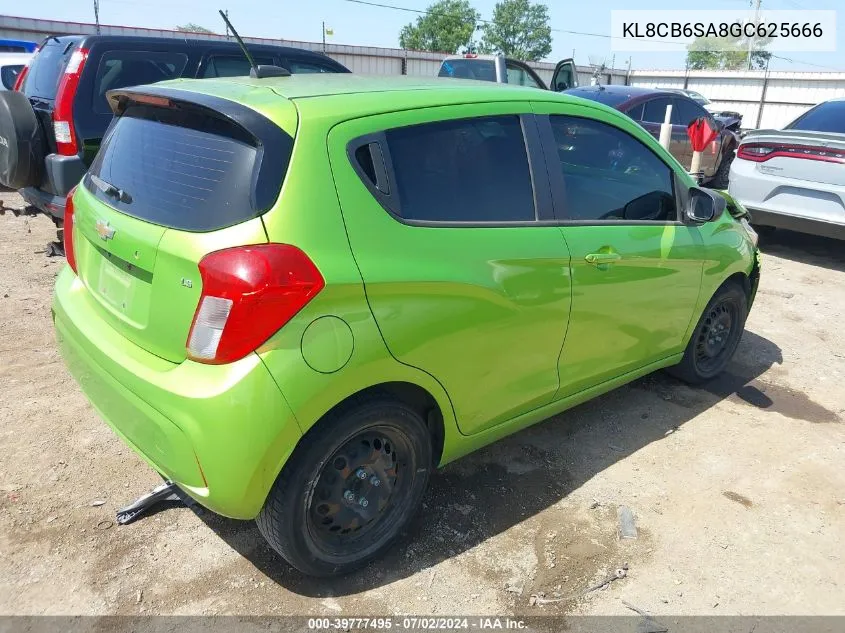 2016 Chevrolet Spark Ls Cvt VIN: KL8CB6SA8GC625666 Lot: 39777495