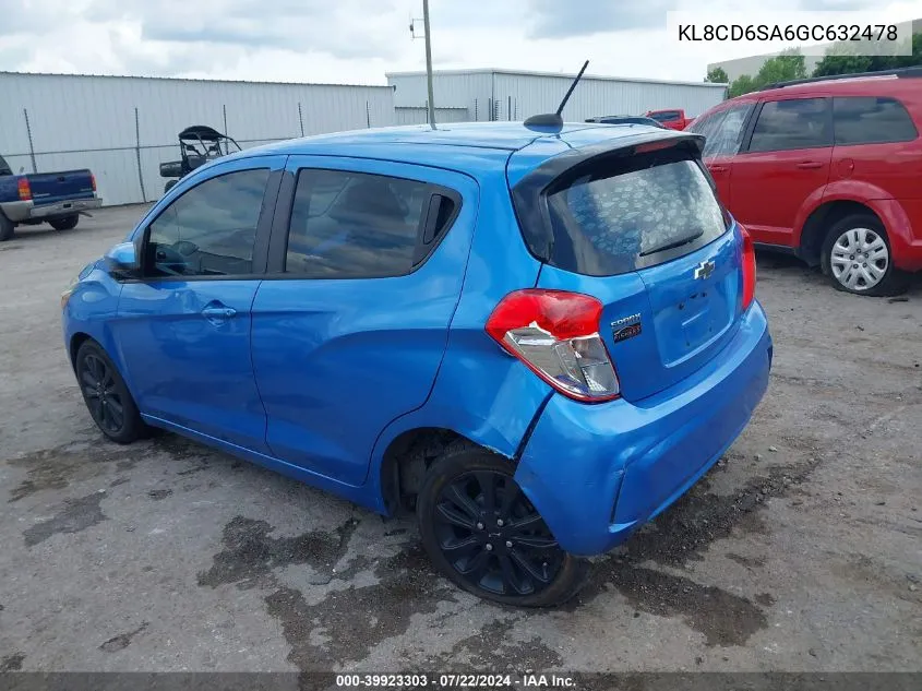 KL8CD6SA6GC632478 2016 Chevrolet Spark 1Lt Cvt