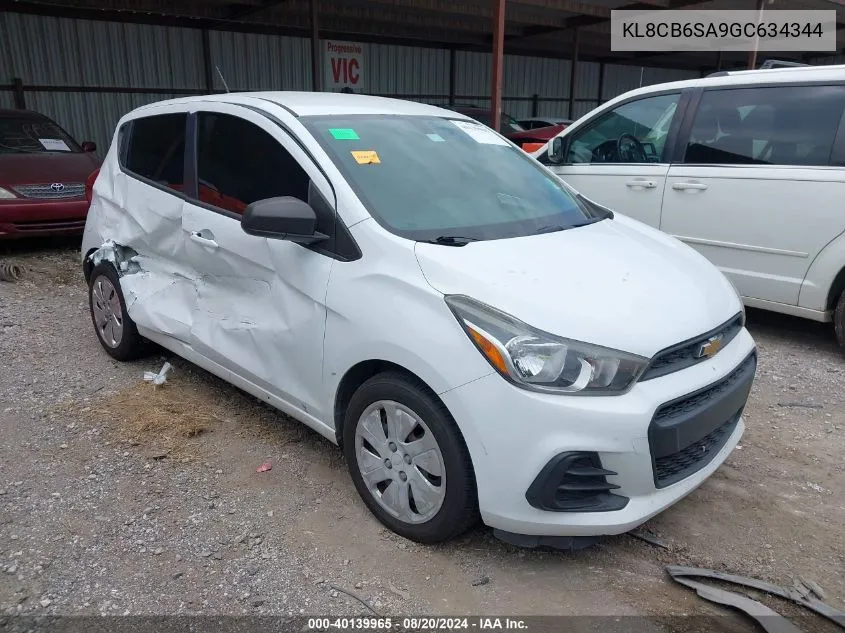 KL8CB6SA9GC634344 2016 Chevrolet Spark Ls