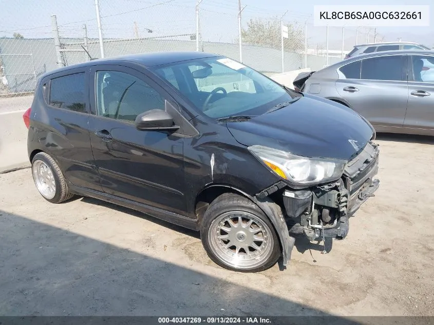 2016 Chevrolet Spark Ls Cvt VIN: KL8CB6SA0GC632661 Lot: 40347269