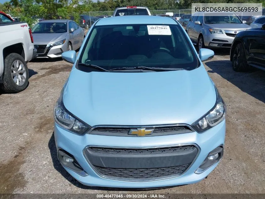 2016 Chevrolet Spark 1Lt VIN: KL8CD6SA8GC569593 Lot: 40477045