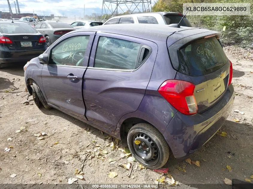 2016 Chevrolet Spark Ls Cvt VIN: KL8CB6SA8GC629880 Lot: 40586302