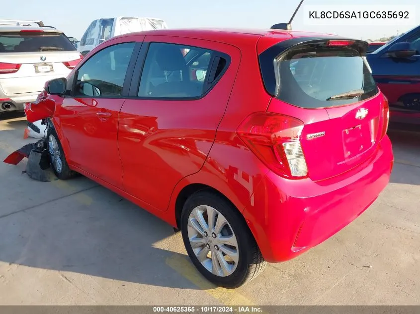 KL8CD6SA1GC635692 2016 Chevrolet Spark 1Lt