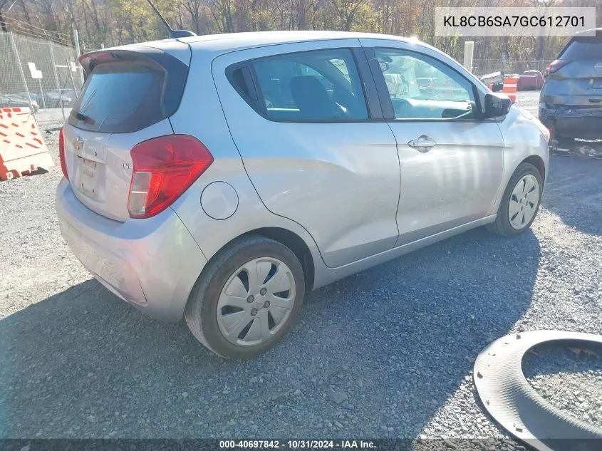 2016 Chevrolet Spark Ls Cvt VIN: KL8CB6SA7GC612701 Lot: 40697842