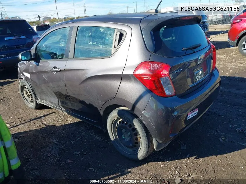 2016 Chevrolet Spark Ls Manual VIN: KL8CA6SA5GC621156 Lot: 40758582