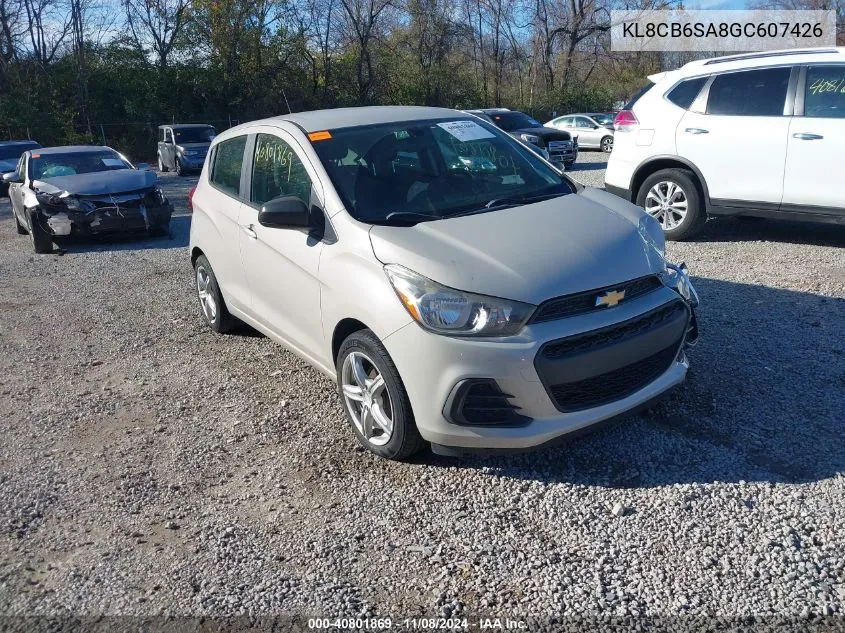 2016 Chevrolet Spark Ls Cvt VIN: KL8CB6SA8GC607426 Lot: 40801869