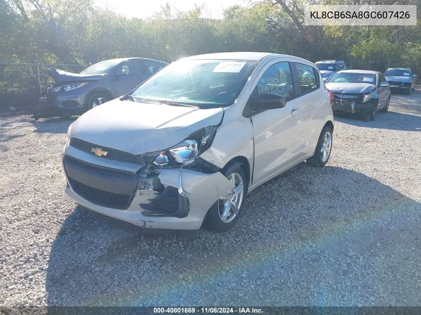 2016 Chevrolet Spark Ls Cvt VIN: KL8CB6SA8GC607426 Lot: 40801869