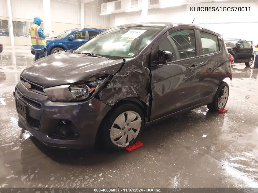 2016 Chevrolet Spark Ls Cvt VIN: KL8CB6SA1GC570011 Lot: 40806037