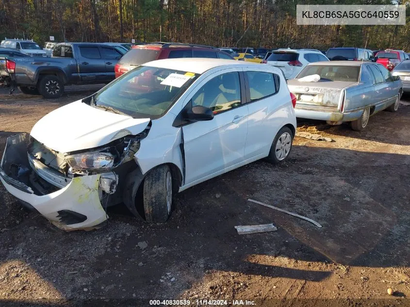 2016 Chevrolet Spark Ls Cvt VIN: KL8CB6SA5GC640559 Lot: 40830539