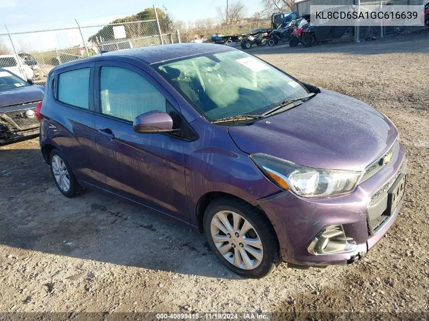 2016 Chevrolet Spark 1Lt Cvt VIN: KL8CD6SA1GC616639 Lot: 40899415