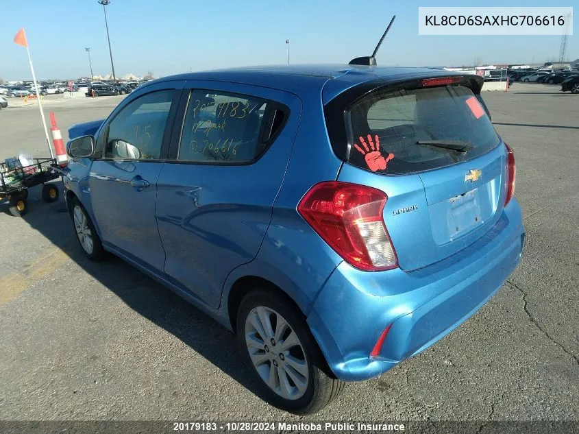 KL8CD6SAXHC706616 2017 Chevrolet Spark Lt