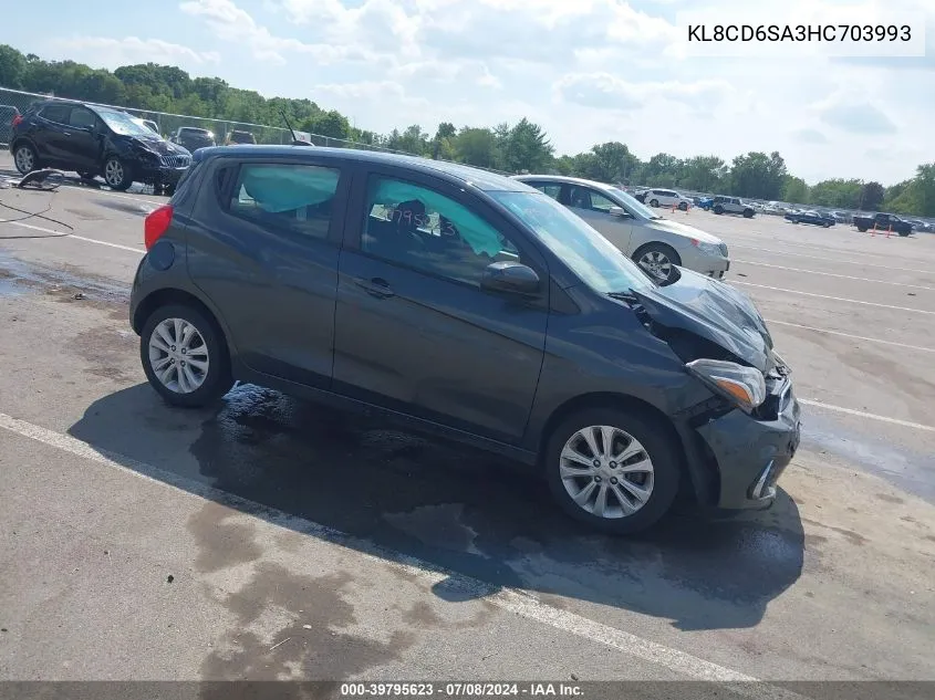 2017 Chevrolet Spark 1Lt Cvt VIN: KL8CD6SA3HC703993 Lot: 39795623