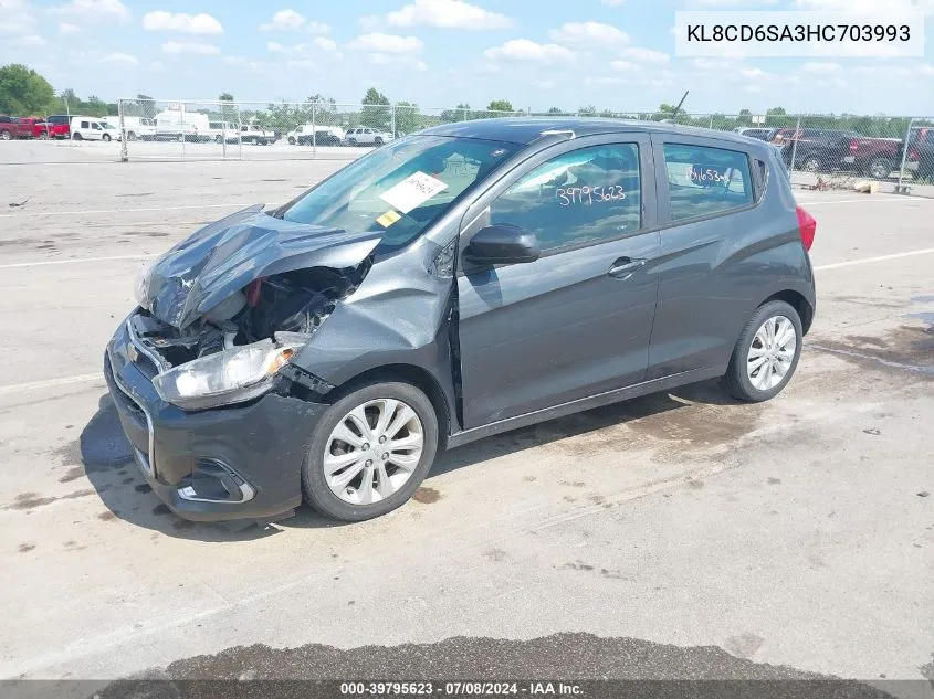 2017 Chevrolet Spark 1Lt Cvt VIN: KL8CD6SA3HC703993 Lot: 39795623