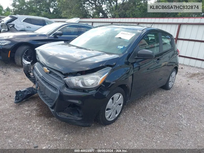 2017 Chevrolet Spark Ls Cvt VIN: KL8CB6SA7HC832874 Lot: 40022377