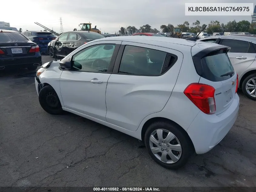 2017 Chevrolet Spark Ls VIN: KL8CB6SA1HC764975 Lot: 40110582