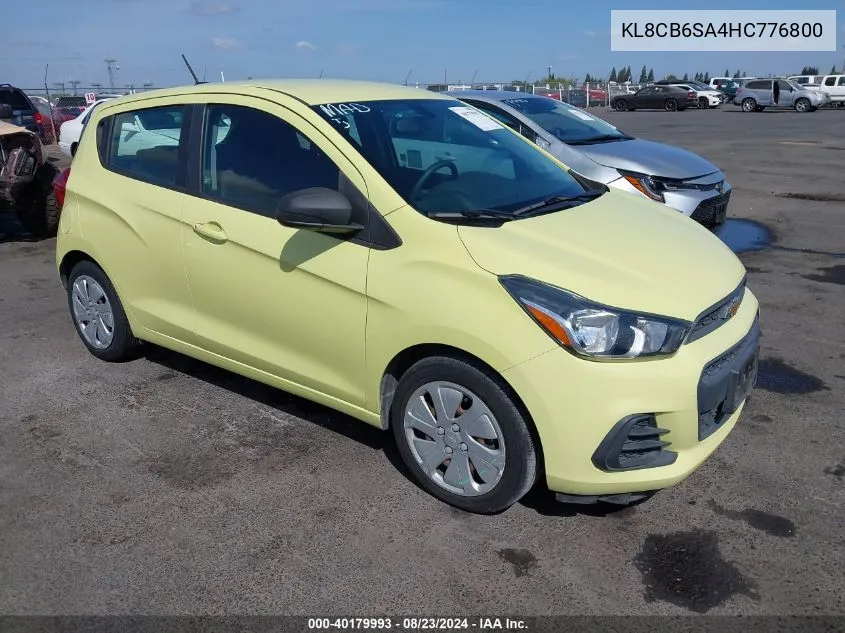 2017 Chevrolet Spark Ls Cvt VIN: KL8CB6SA4HC776800 Lot: 40179993