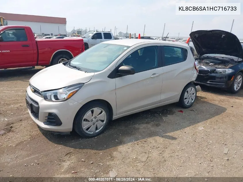 2017 Chevrolet Spark Ls Cvt VIN: KL8CB6SA1HC716733 Lot: 40207071