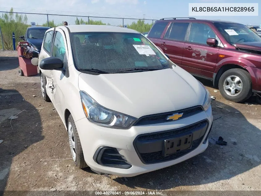 2017 Chevrolet Spark Ls Cvt VIN: KL8CB6SA1HC828965 Lot: 40278041