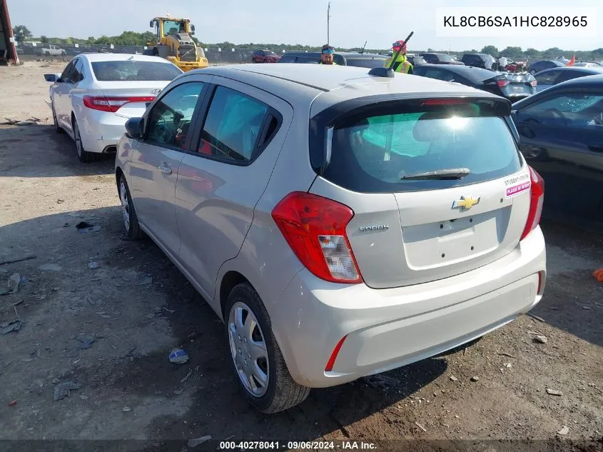 2017 Chevrolet Spark Ls Cvt VIN: KL8CB6SA1HC828965 Lot: 40278041