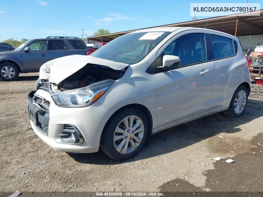 2017 Chevrolet Spark 1Lt Cvt VIN: KL8CD6SA3HC780167 Lot: 40308089