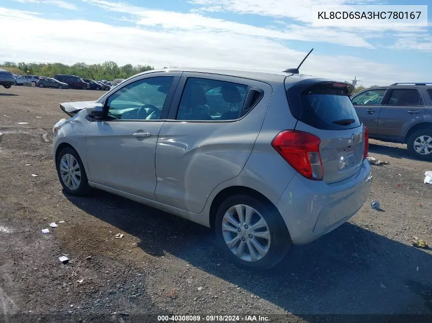 2017 Chevrolet Spark 1Lt Cvt VIN: KL8CD6SA3HC780167 Lot: 40308089