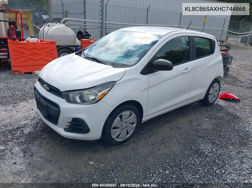 KL8CB6SAXHC744868 2017 Chevrolet Spark Ls Cvt