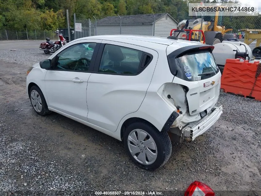 2017 Chevrolet Spark Ls Cvt VIN: KL8CB6SAXHC744868 Lot: 40358507