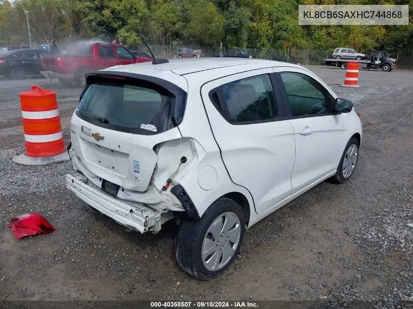 2017 Chevrolet Spark Ls Cvt VIN: KL8CB6SAXHC744868 Lot: 40358507