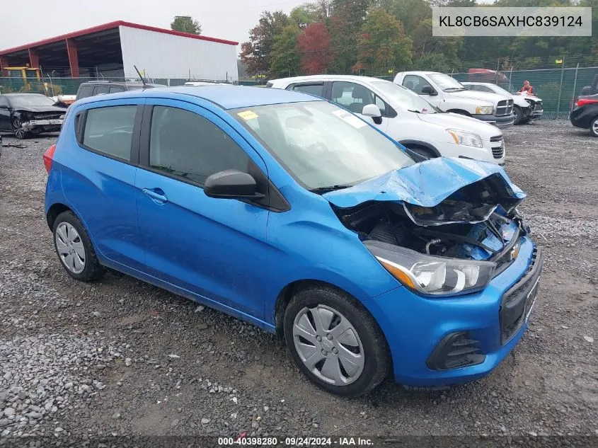 2017 Chevrolet Spark Ls Cvt VIN: KL8CB6SAXHC839124 Lot: 40398280