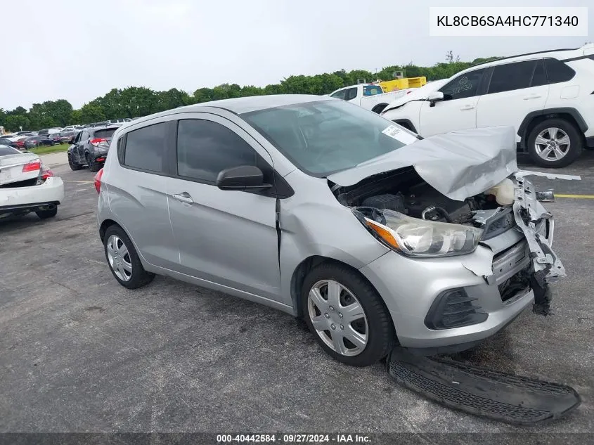 2017 Chevrolet Spark Ls Cvt VIN: KL8CB6SA4HC771340 Lot: 40442584