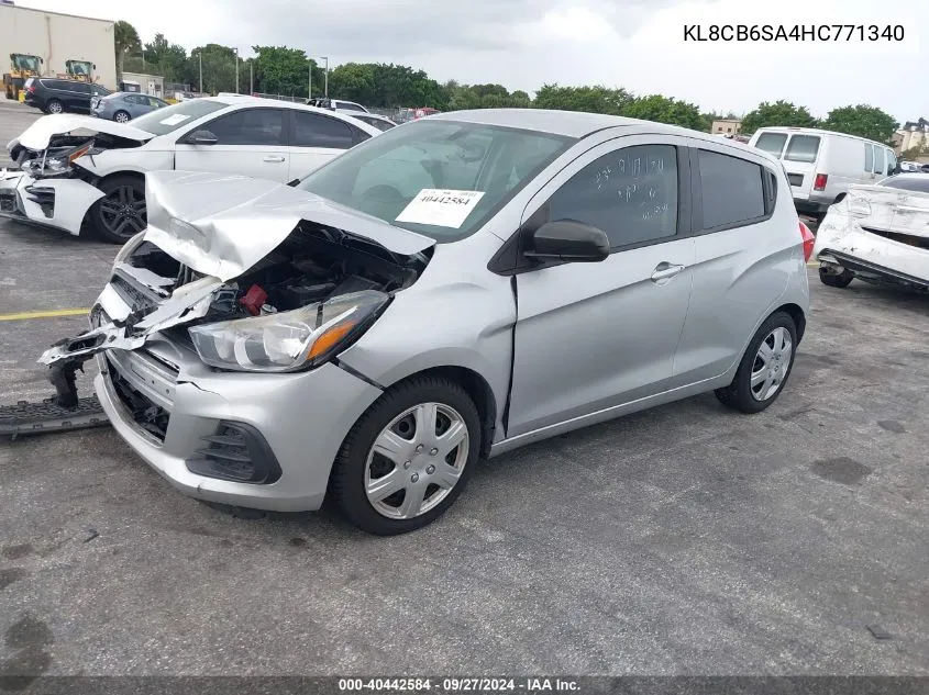 2017 Chevrolet Spark Ls Cvt VIN: KL8CB6SA4HC771340 Lot: 40442584