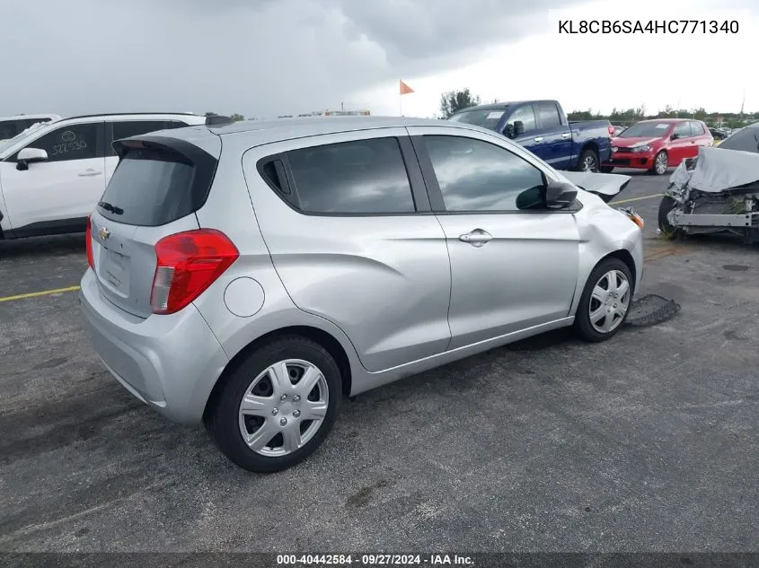 2017 Chevrolet Spark Ls Cvt VIN: KL8CB6SA4HC771340 Lot: 40442584