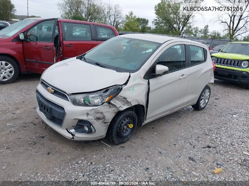 2017 Chevrolet Spark 1Lt VIN: KL8CD6SA7HC751206 Lot: 40456799