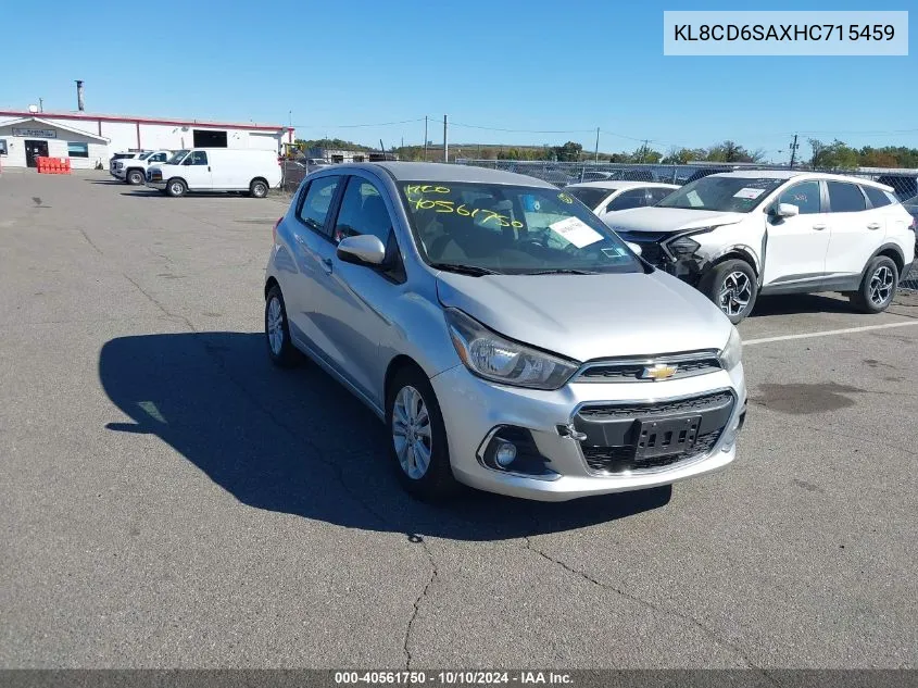 2017 Chevrolet Spark 1Lt Cvt VIN: KL8CD6SAXHC715459 Lot: 40561750