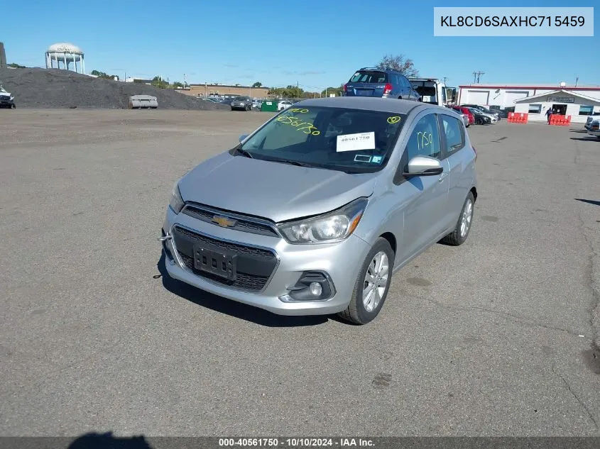 2017 Chevrolet Spark 1Lt Cvt VIN: KL8CD6SAXHC715459 Lot: 40561750