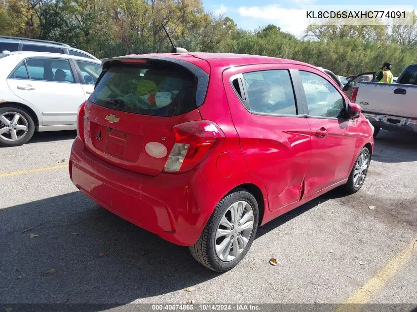 2017 Chevrolet Spark 1Lt Cvt VIN: KL8CD6SAXHC774091 Lot: 40574865