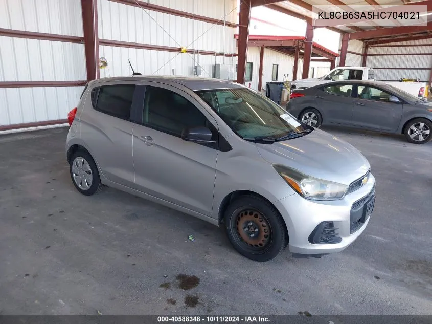 2017 Chevrolet Spark Ls Cvt VIN: KL8CB6SA5HC704021 Lot: 40588348