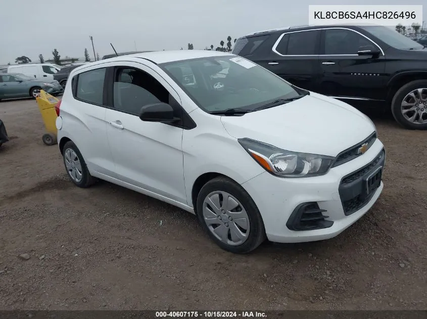 2017 Chevrolet Spark Ls Cvt VIN: KL8CB6SA4HC826496 Lot: 40607175