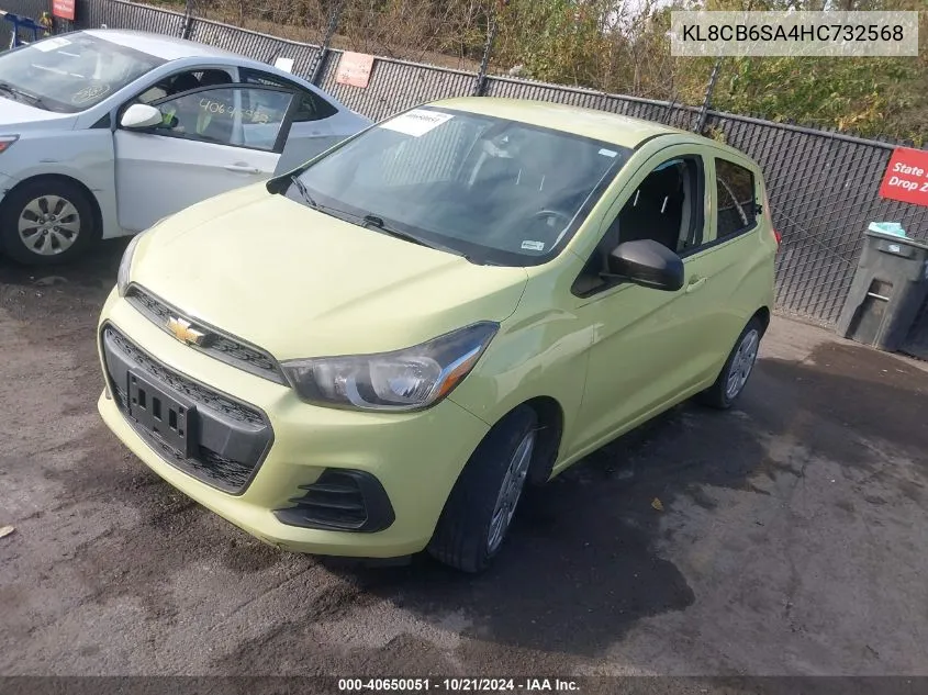 2017 Chevrolet Spark Ls Cvt VIN: KL8CB6SA4HC732568 Lot: 40650051