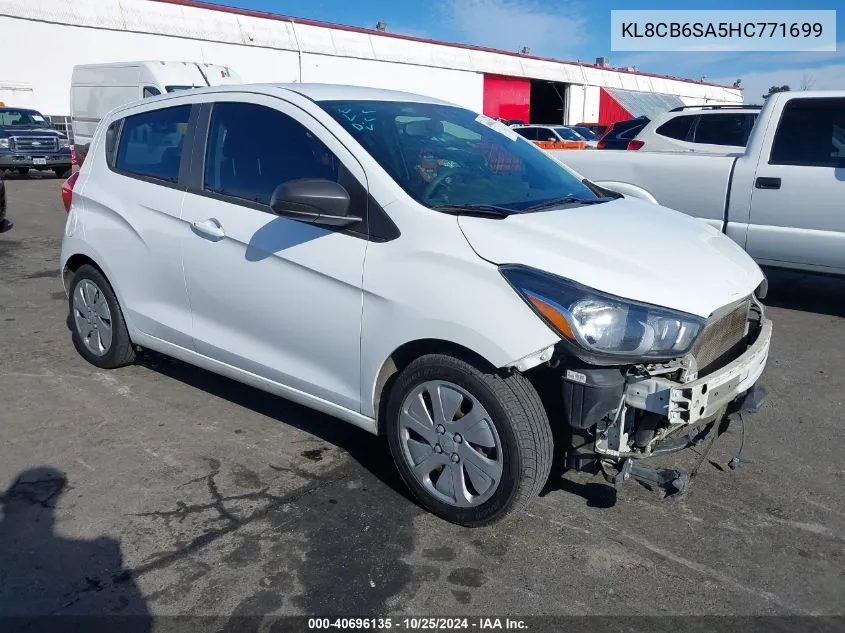 2017 Chevrolet Spark Ls Cvt VIN: KL8CB6SA5HC771699 Lot: 40696135