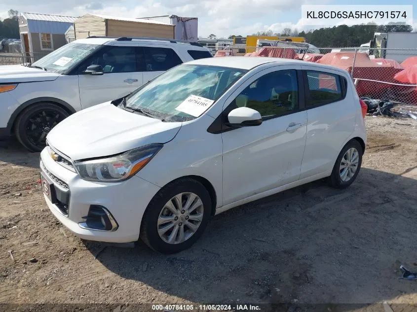 2017 Chevrolet Spark 1Lt Cvt VIN: KL8CD6SA5HC791574 Lot: 40784105