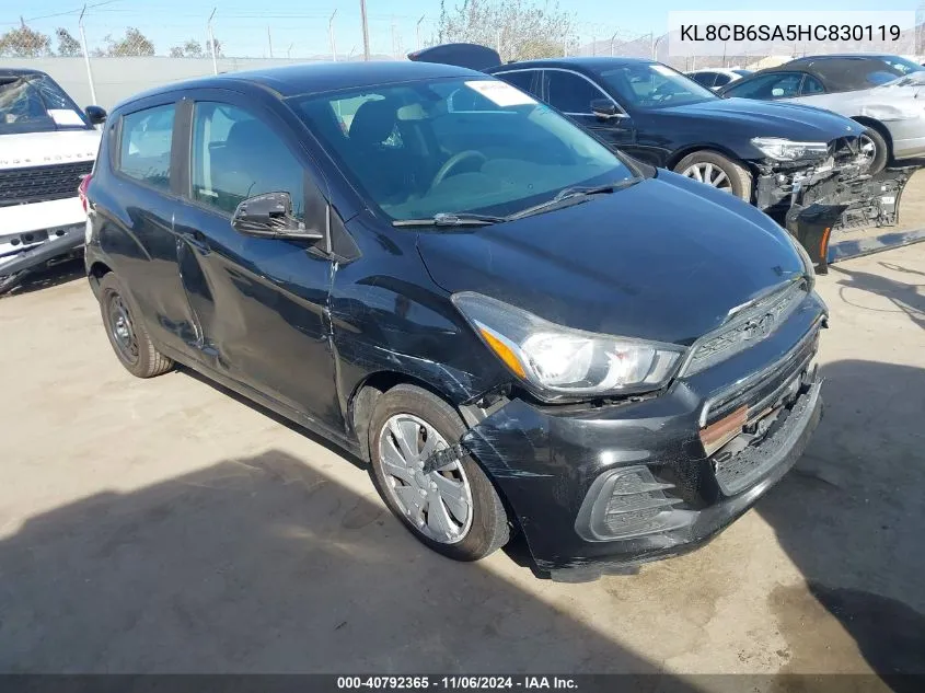 2017 Chevrolet Spark Ls Cvt VIN: KL8CB6SA5HC830119 Lot: 40792365