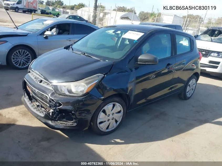 2017 Chevrolet Spark Ls Cvt VIN: KL8CB6SA5HC830119 Lot: 40792365