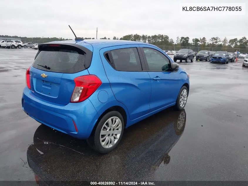 2017 Chevrolet Spark Ls Cvt VIN: KL8CB6SA7HC778055 Lot: 40826992