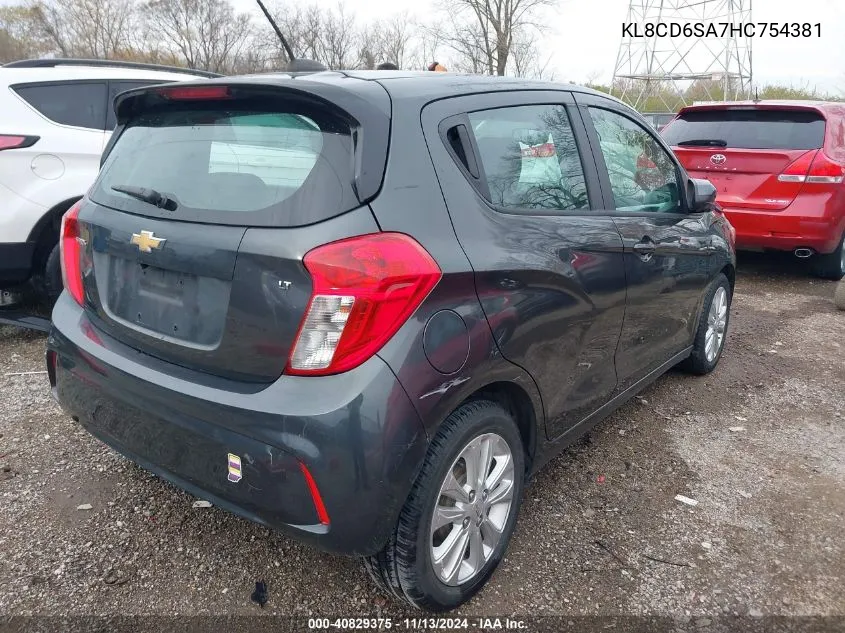 2017 Chevrolet Spark 1Lt Cvt VIN: KL8CD6SA7HC754381 Lot: 40829375