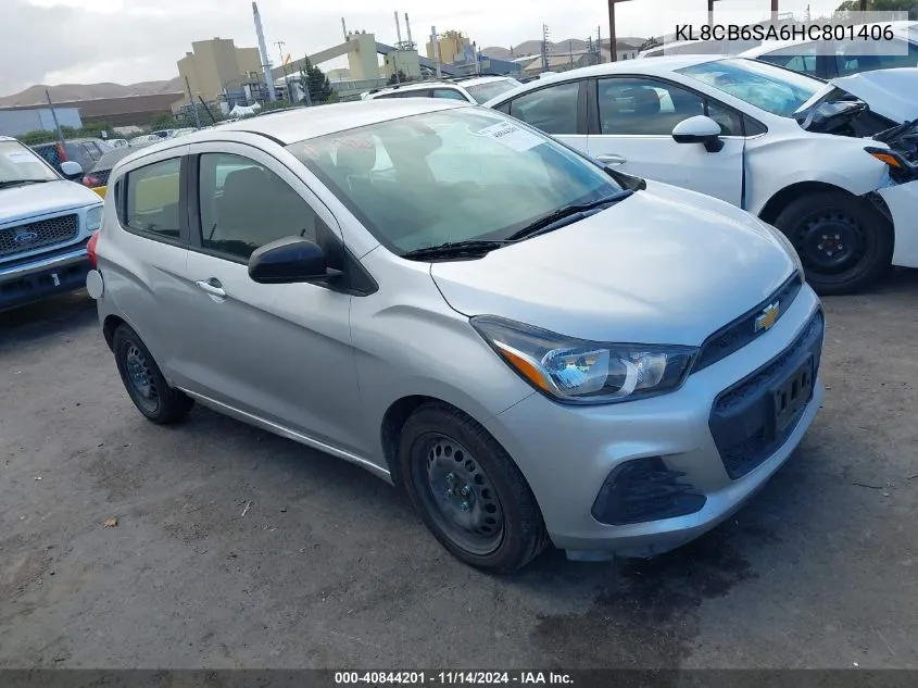 2017 Chevrolet Spark Ls Cvt VIN: KL8CB6SA6HC801406 Lot: 40844201